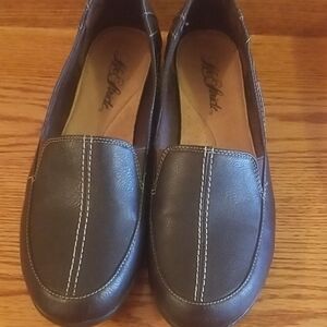 Aldo Dark Brown Leather Loafers